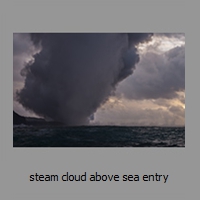 steam cloud above sea entry